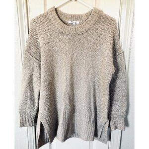 Madwell Baxter Womens XS Brown Oversized Long Sleeve Tunic Sweater